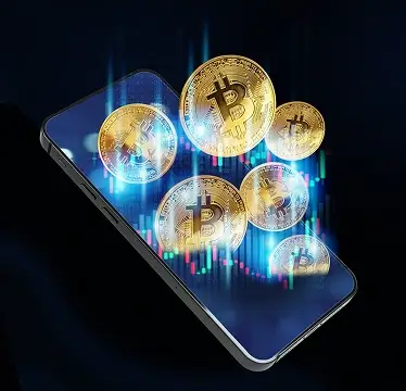 Dashboard di trading dell'app BTC Drevola 7.2 su smartphone